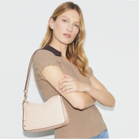 Tory Burch 汤丽柏琦 Perry 小号皮质单肩包