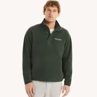 Nautica 诺帝卡 抓绒高领套头衫