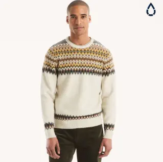 Nautica 诺帝卡 fair isle 圆领毛衣
