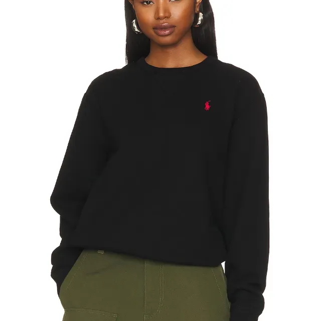 POLO RALPH LAUREN 拉夫劳伦黑色小马徽标卫衣