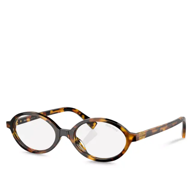 Miu Miu Regard 椭圆形防蓝光眼镜 50mm