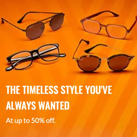 Ray-Ban 美网：折扣区低至5折！入手酷飒墨镜、防蓝光眼镜