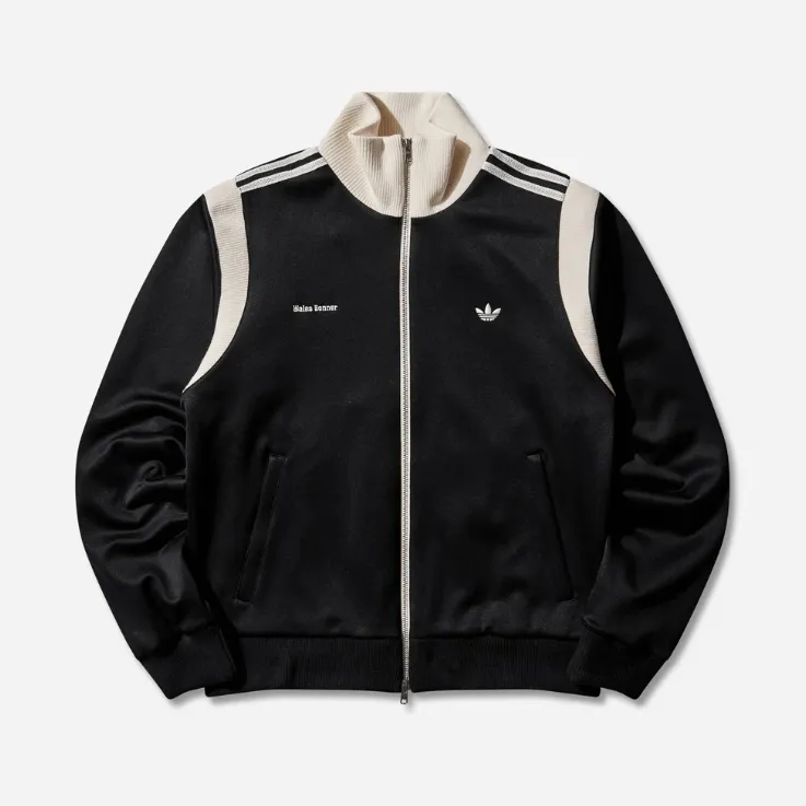 L码有货！ADIDAS 阿迪达斯 x Wales Bonner 黑色运动外套