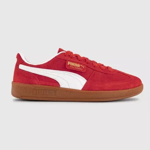 PUMA 彪马 Palermo 红色德训鞋