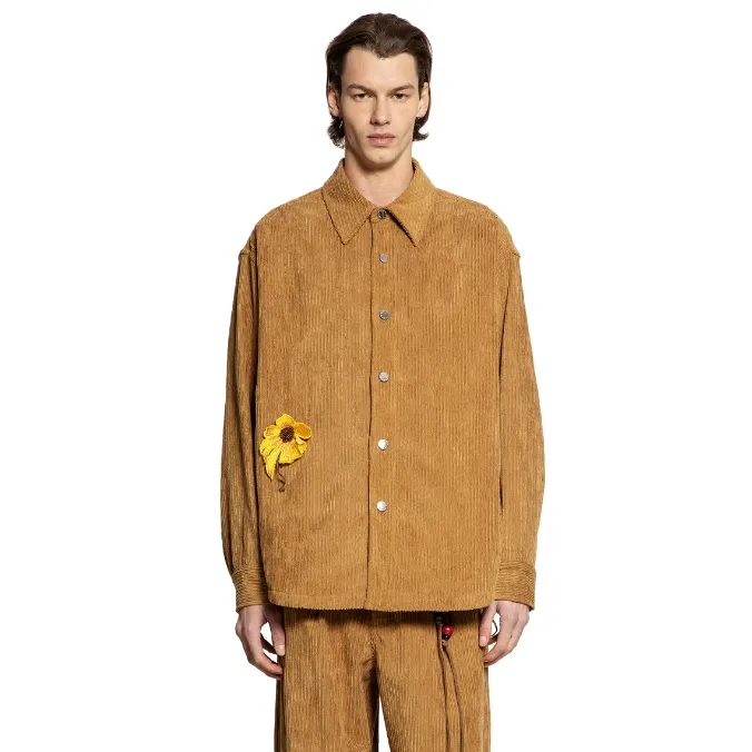 SONG FOR THE MUTE 黄色花朵衬衫夹克外套
