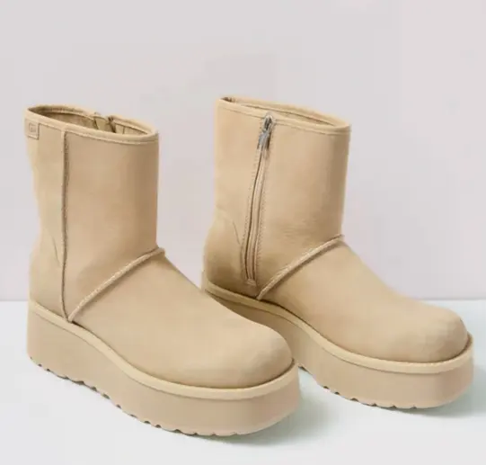 UGG 芥末籽色 Cityfunc 女款中筒靴
