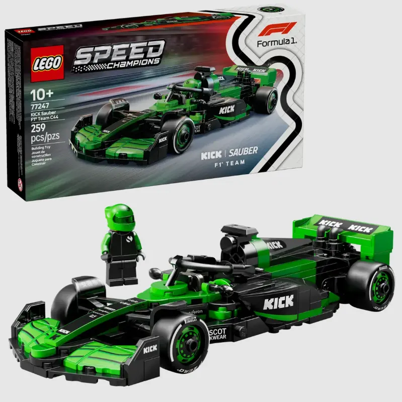 即将退市！Lego 77247 KICK 索伯车队 C44 赛车