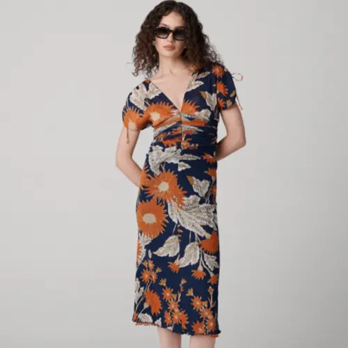 DVF Ella 双面印花连衣裙