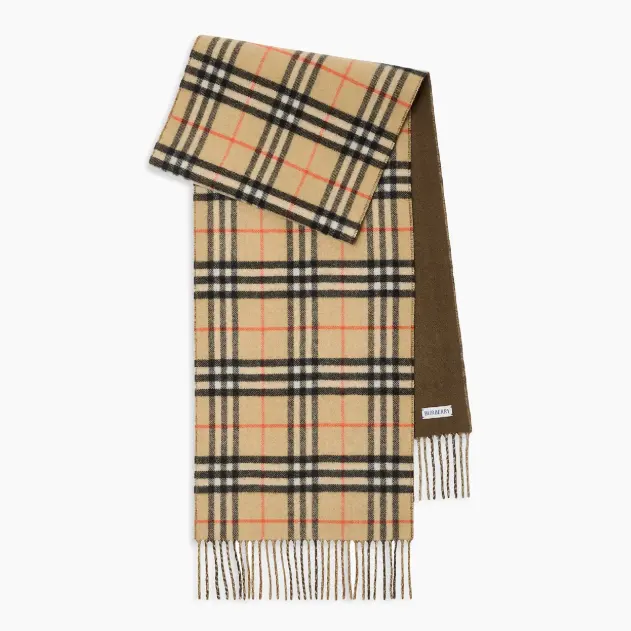 Burberry 双面格纹羊毛围巾