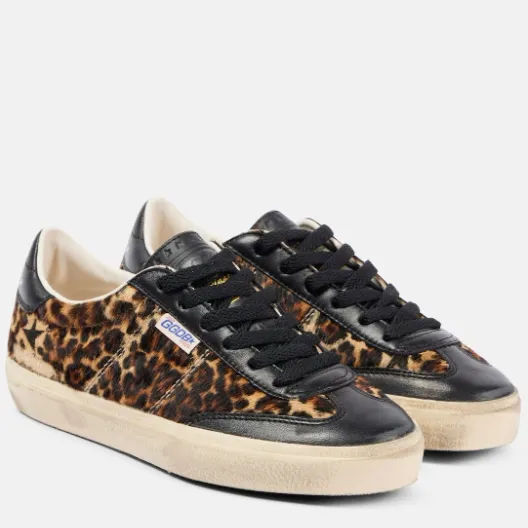 GOLDEN GOOSE Soul Star 豹纹运动鞋