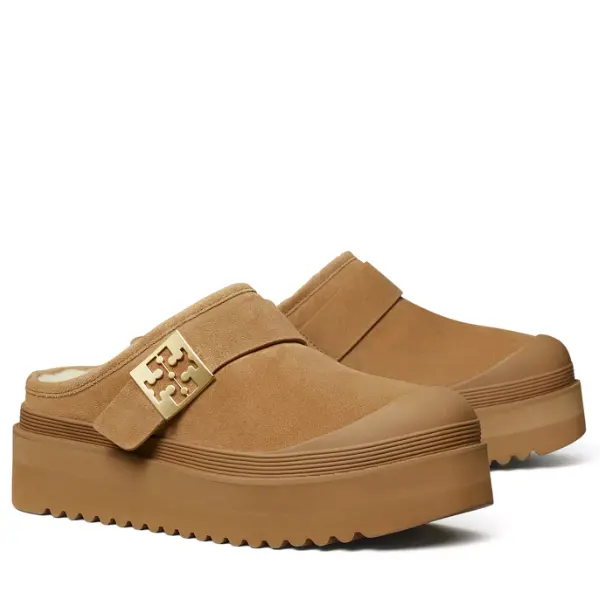 Tory Burch 汤丽柏琦羊毛衬里木屐