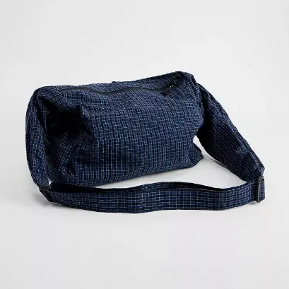 Ayker 蓝色格纹斜挎包