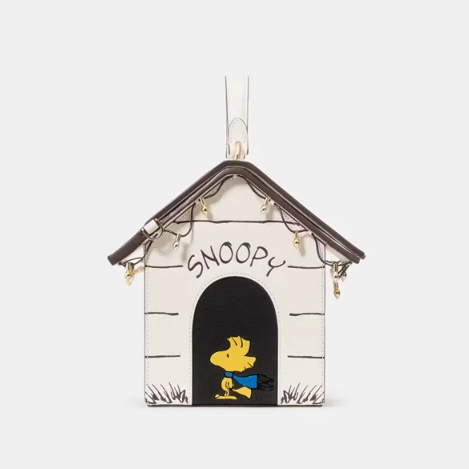 Kate Spade x Snoopy 3D 狗窝手提包