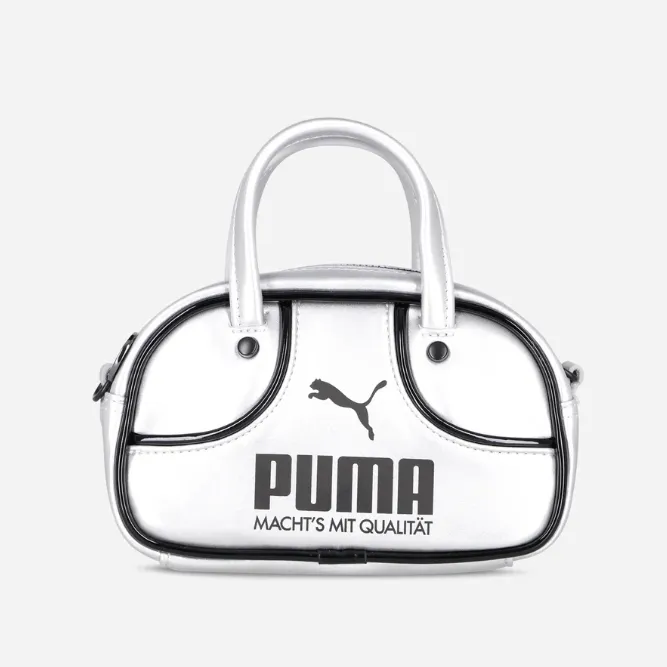 Rose同款 Puma 彪马 Metallic 1976 金属灰手提包