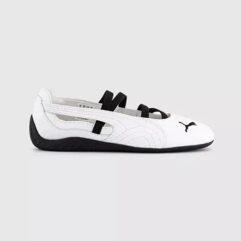 PUMA 彪马 Speedcat 白色芭蕾舞平底鞋