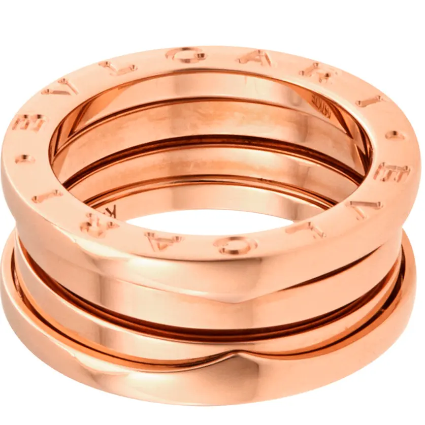 Lisa同款！Bvlgari 18 Kt 玫瑰金戒指