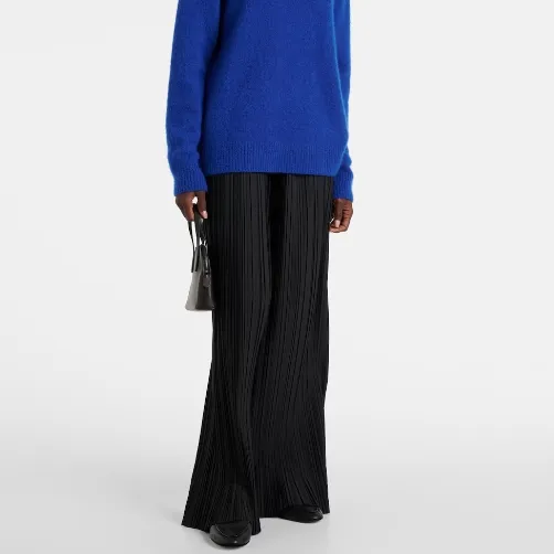 THE ROW Gala 黑色阔腿休闲裤