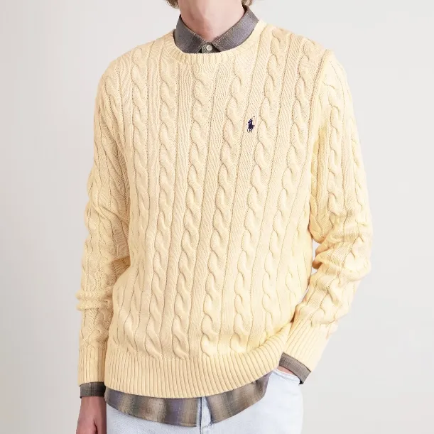 POLO RALPH LAUREN 拉夫劳伦徽标绞花毛衣