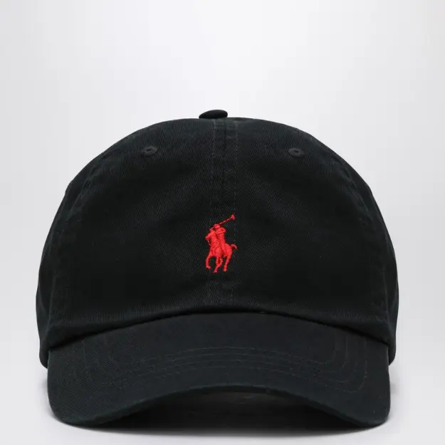 POLO RALPH LAUREN 拉夫劳伦黑色小马徽标棒球帽