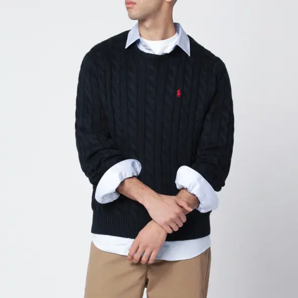 POLO RALPH LAUREN 拉夫劳伦小马徽标绞花毛衣