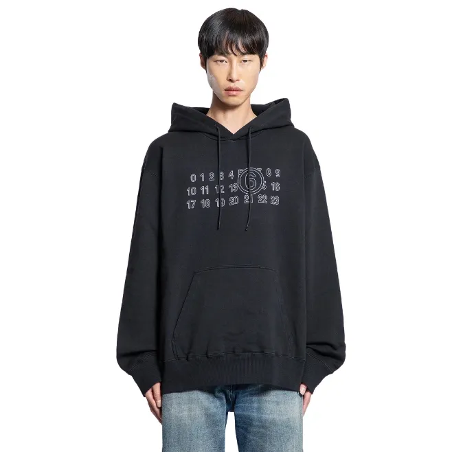 MM6 MAISON MARGIELA 马吉拉数字印花连帽卫衣