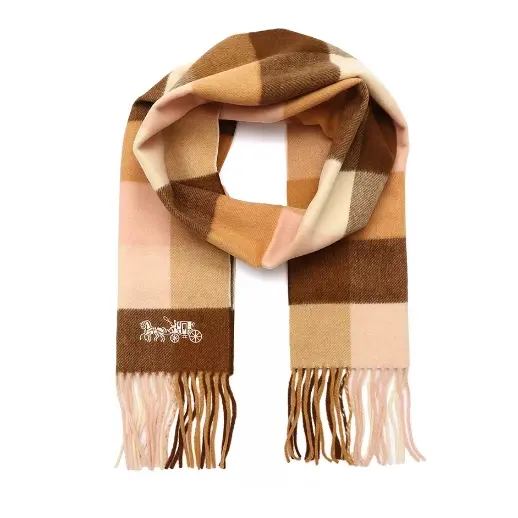 COACH 蔻驰格纹围巾 3色可选