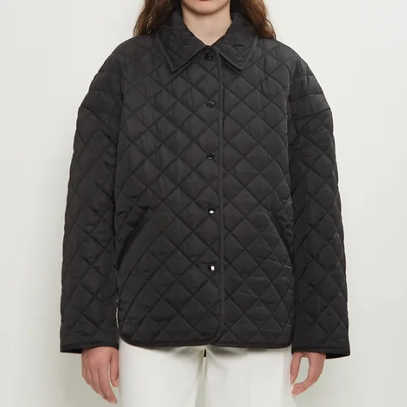 TOTEME 黑色绗缝夹克外套