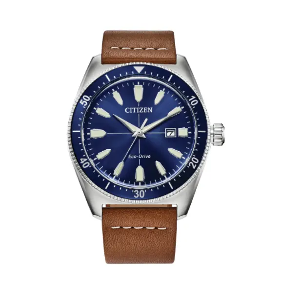 Citizen brycen 43mm 太阳能石英光动能手表