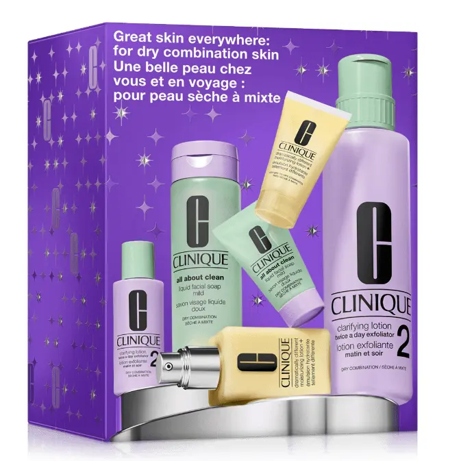 Clinique 倩碧 干皮护肤6件套（含3件正装）