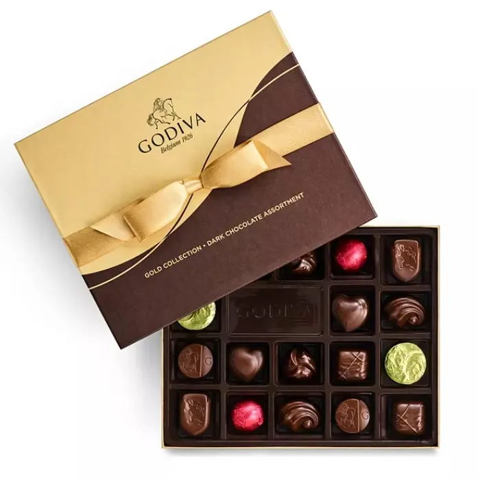 仅限今日！Godiva 歌帝梵黑巧克力套盒 18粒装