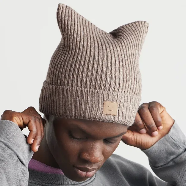 ACNE STUDIOS 徽标针织冷帽