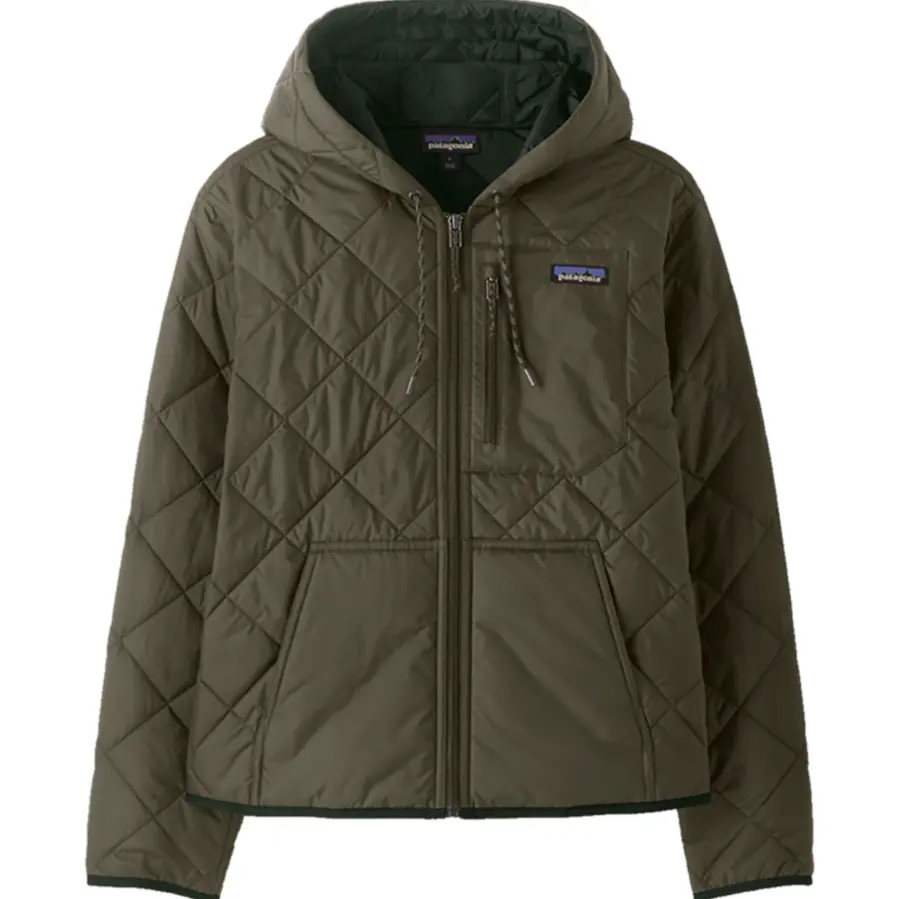 Patagonia 巴塔哥尼亚菱形绗缝连帽飞行员夹克