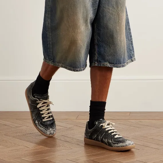 EU40码有货！MAISON MARGIELA 马吉拉 Replica 黑色德训鞋