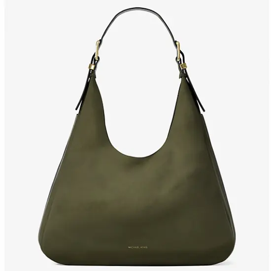 Michael Kors Nolita 大号麂皮Hobo包 绿色