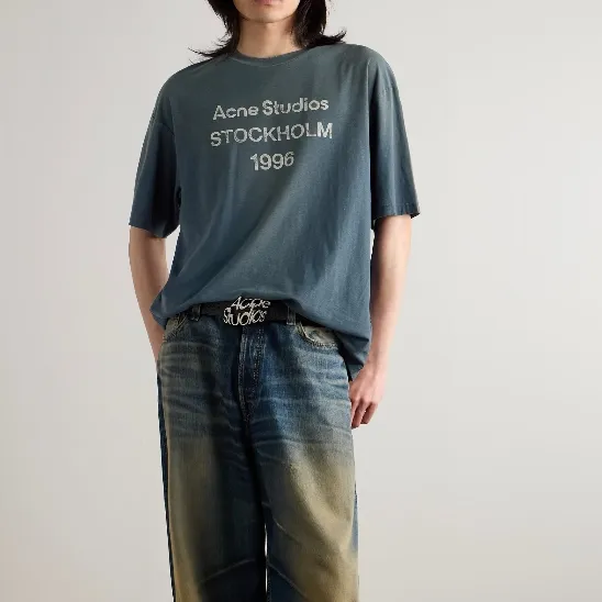 ACNE STUDIOS 1996 徽标印花T恤 2色可选