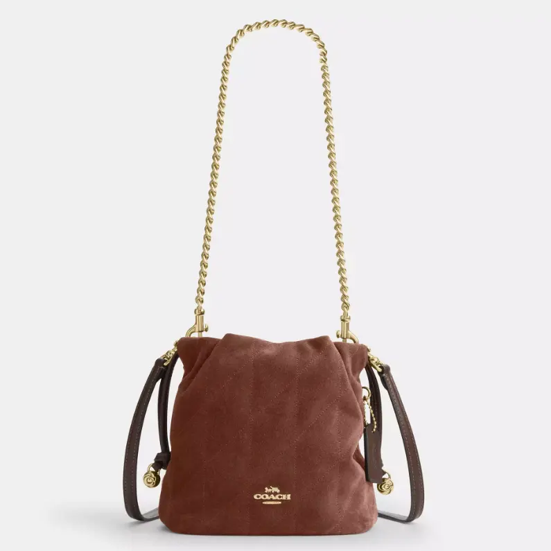 Coach 蔻驰 Faye 迷你绗缝抽绳包