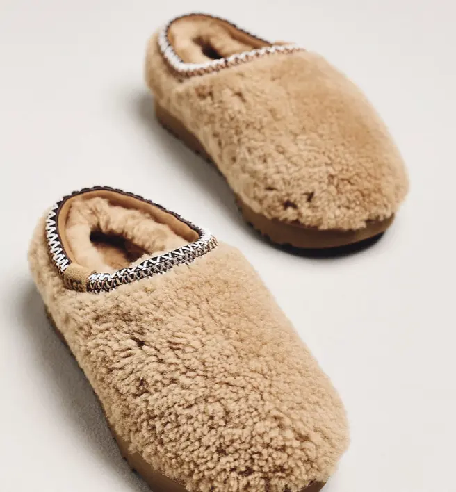 UGG Tasman Maxi Curly 毛绒拖鞋