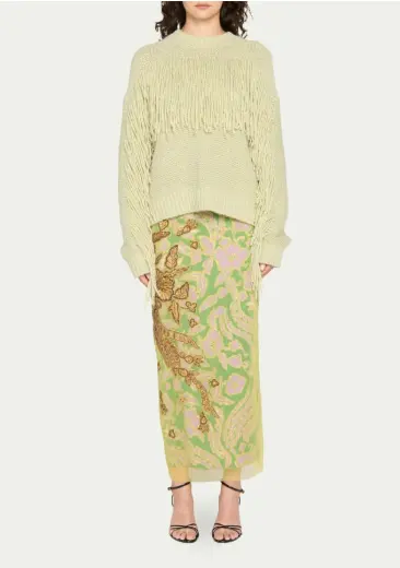 Diane von Furstenberg  x Henry Zankov Cornelia 流苏闪光针织毛衣