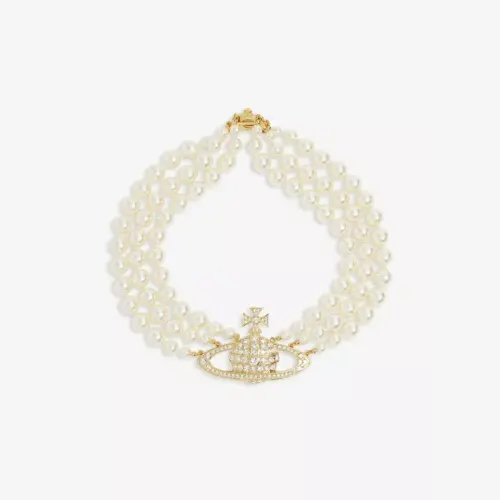 Vivienne Westwood 西太后 三层珍珠土星项链