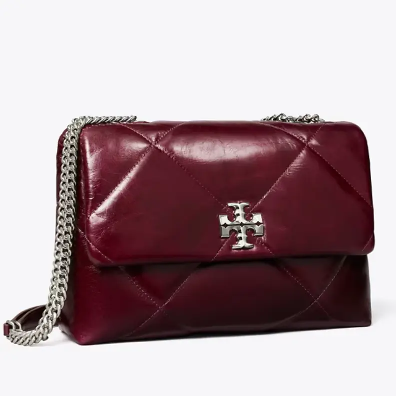 Tory Burch 汤丽柏琦 Kira 大号云朵包 酒红色