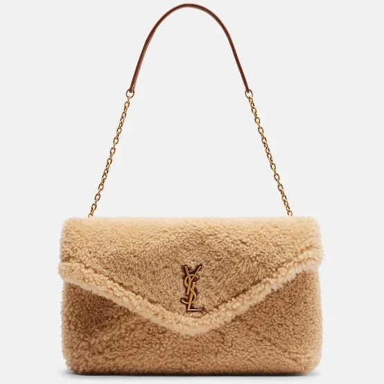 SAINT LAURENT 圣罗兰 Cassandre 羊羔毛单肩包