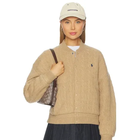 POLO RALPH LAUREN 拉夫劳伦绞花针织飞行员外套