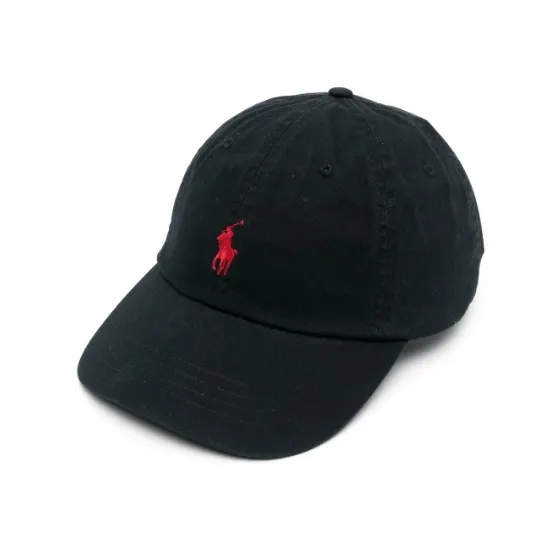 Polo Ralph Lauren 拉夫劳伦小马徽标黑色棒球帽