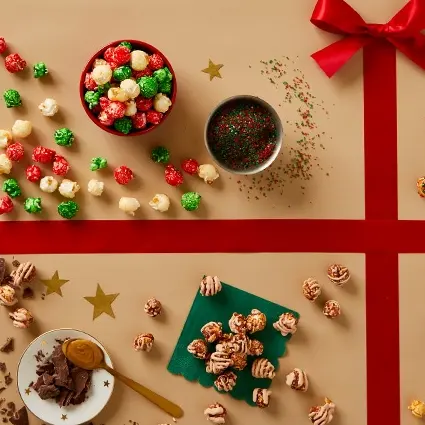 The Popcorn Factory：精选节日礼物促销！节日爆米花桶$26