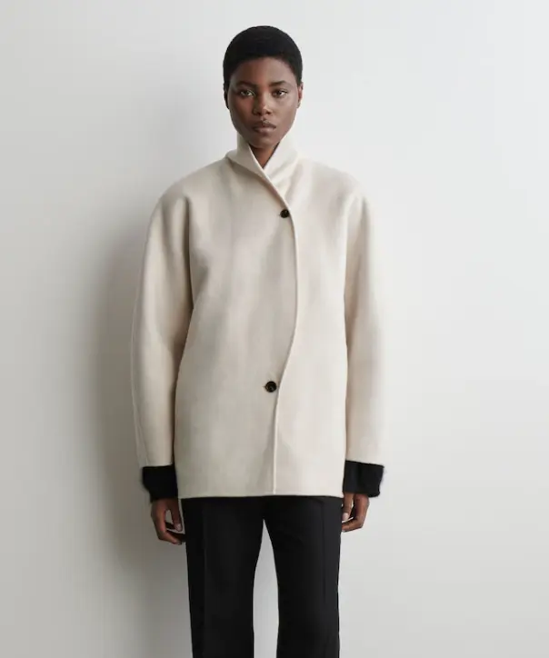 COS 双面羊毛短大衣