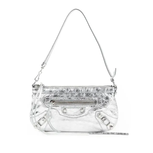 BALENCIAGA 巴黎世家 Le City 银色单肩包