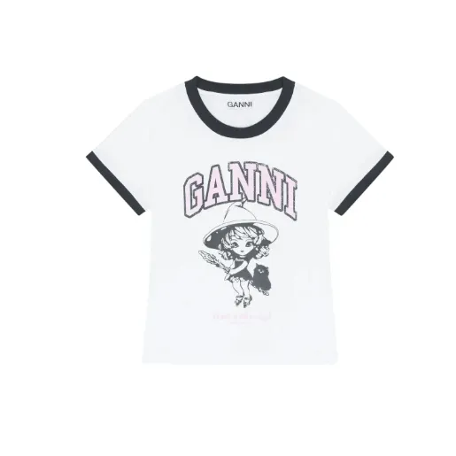 GANNI 小魔女印花T恤