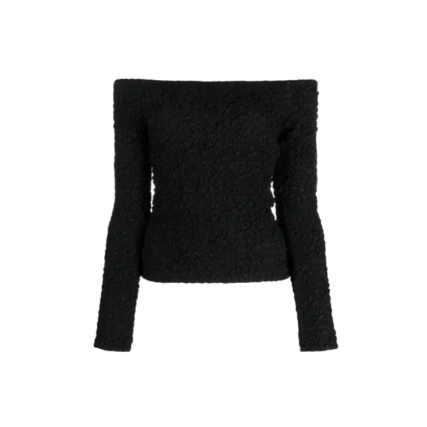 GANNI 一字肩上衣