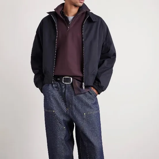 CARHARTT WIP 卡哈特酒红色半拉链套头衫