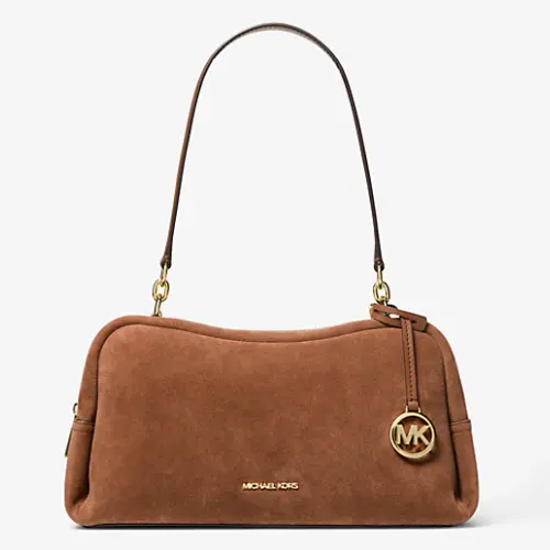 新款！Michael Kors Cecily 中号麂皮枕头包